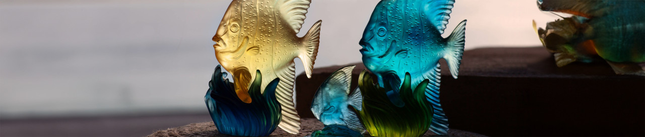 Daum синие рыбы