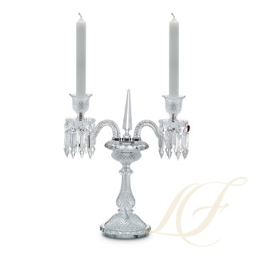 Канделябр на 2 свечи 46см коллекции Zenith бренда Baccarat