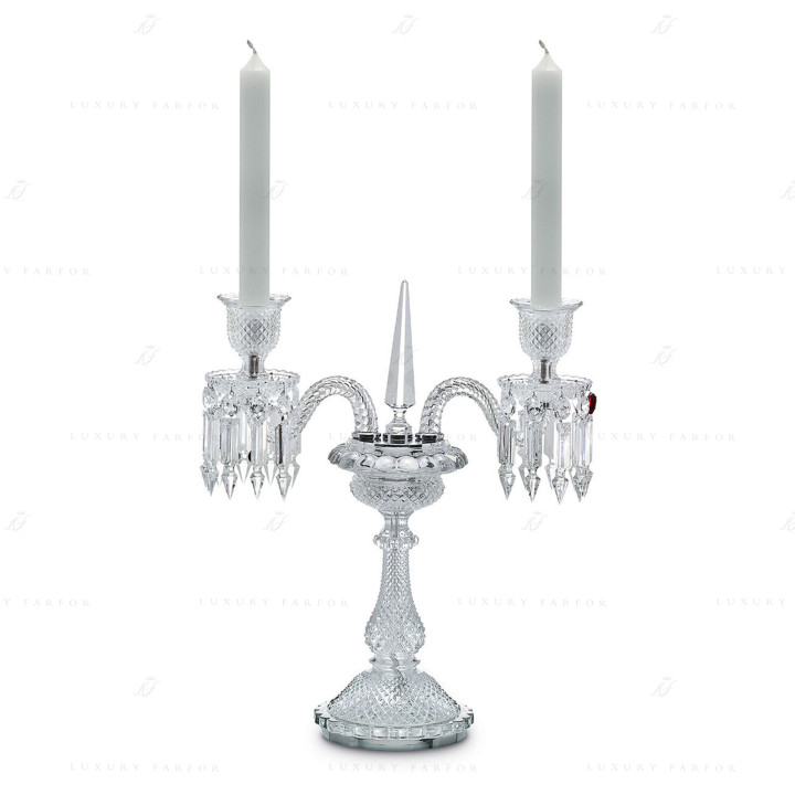 Канделябр на 2 свечи 46см коллекции Zenith бренда Baccarat