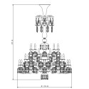 Люстра на 48 свечей 197 x 140см коллекции Zenith Flou бренда Baccarat