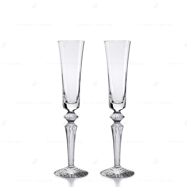 Флюте для шампанского, 2шт. 170мл коллекции Mille Nuits бренда Baccarat