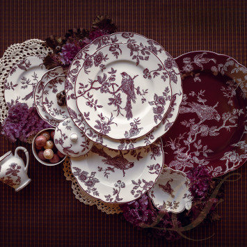 Тарелка закусочная 21см коллекции Albertine Prune бренда Bernardaud