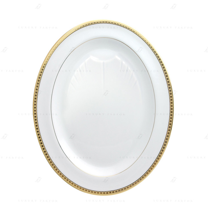 Блюдо овальное 43см коллекции Athena Or бренда Bernardaud