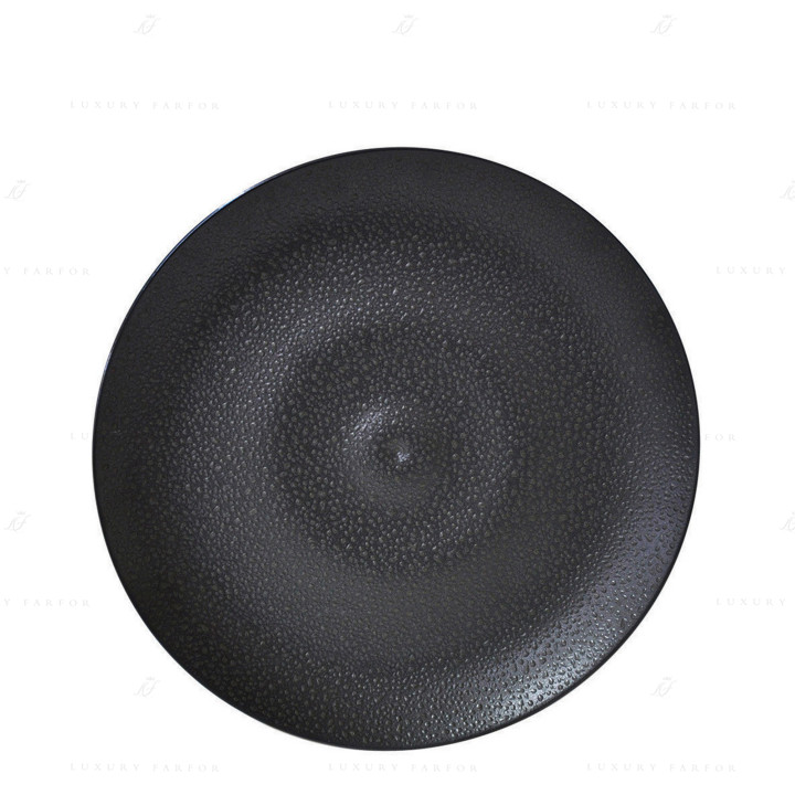 Тарелка подстановочная 31см коллекции Bulle Sable Noir бренда Bernardaud