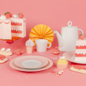 Тарелка закусочная 21см коллекции Ecume Rose De Coree бренда Bernardaud