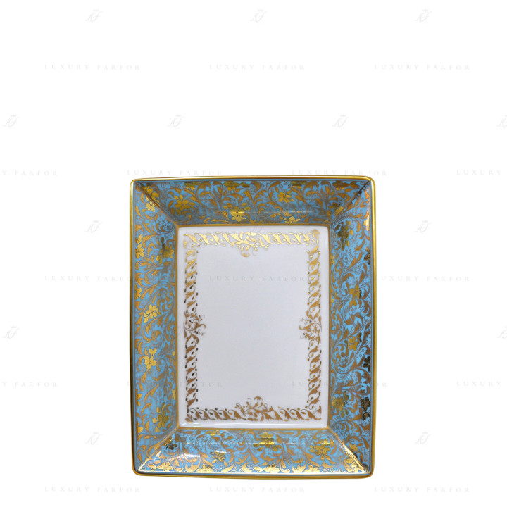 Блюдо прямоугольное 20x16см коллекции Eden Turquoise бренда Bernardaud