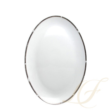 Блюдо овальное 38см коллекции Feuille D'Argent бренда Bernardaud