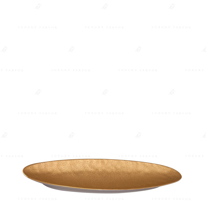 Блюдо овальное глубокое 31x7см коллекции Gouttes D'Or бренда Bernardaud