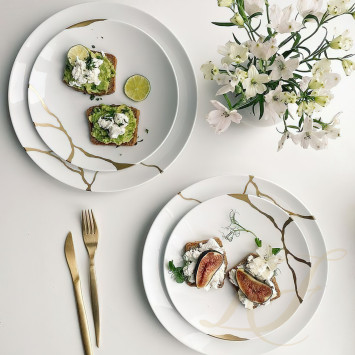 Чайный сервиз на 6 персон коллекции Kintsugi - Sarkis бренда Bernardaud