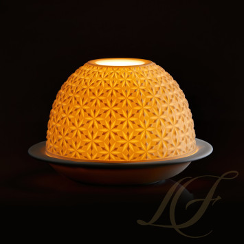 Подсвечник-литофан со светодиодной лампой 