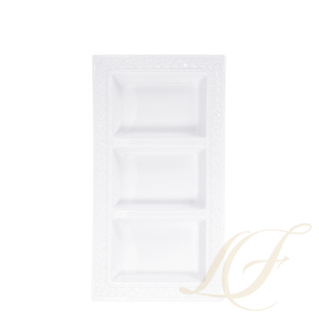 Блюдо (3-х секционное) 32,5x17,5см коллекции Louvre бренда Bernardaud