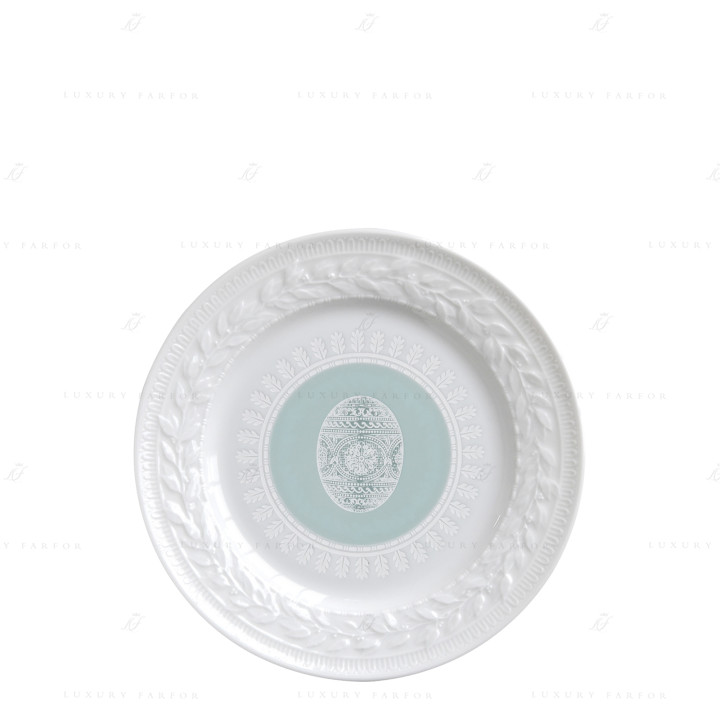 Тарелка закусочная 21см коллекции Louvre Paques Green бренда Bernardaud