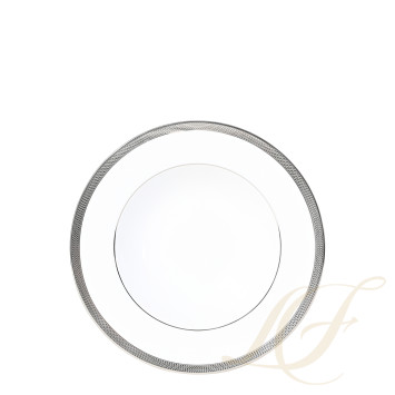 Тарелка суповая 22,5см коллекции Maille Platine бренда Bernardaud
