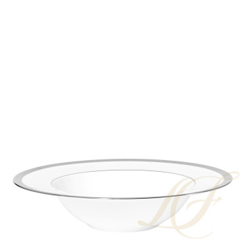 Тарелка суповая 22,5см коллекции Maille Platine бренда Bernardaud