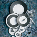 Тарелка закусочная 21см коллекции Maille Platine бренда Bernardaud