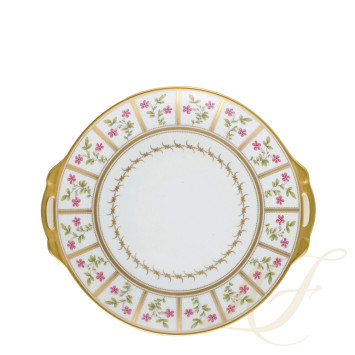Блюдо для пирога с ручками 27см коллекции Roseraie бренда Bernardaud