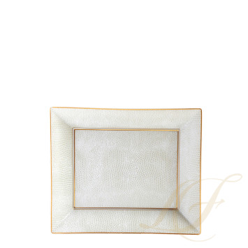 Блюдо прямоугольное 20х16см коллекции Sauvage Or бренда Bernardaud
