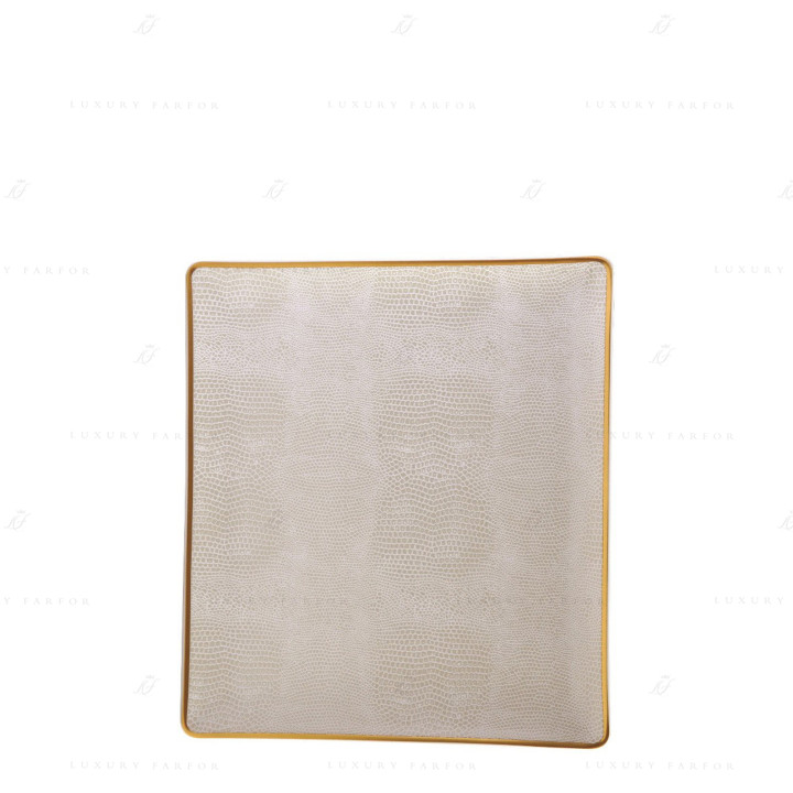 Чаша прямоугольная 21,5x19см коллекции Sauvage Or бренда Bernardaud