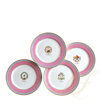 Тарелка закусочная 21см, 4шт. коллекции Service Des Petits Repas бренда Bernardaud