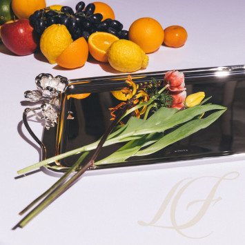 Поднос прямоугольный с ручками 43 x 31см коллекции Anemone 