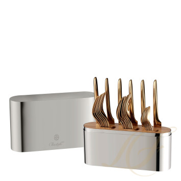 Набор столовых приборов на 6 персон, 24 предметов  коллекции Concorde Variations + L'Ame - золотой 