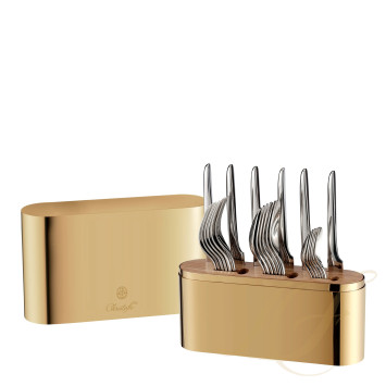 Набор столовых приборов на 6 персон, 24 предметов коллекции Concorde Variations - золотой + L'Ame 