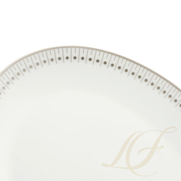 Блюдо овальное 28см коллекции Malmaison Impériale Platin бренда Christofle