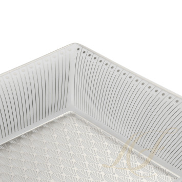 Поднос прямоугольный 20 х 16см коллекции Malmaison Impériale Platin бренда Christofle