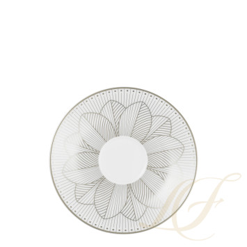 Чашка чайная с блюдцем, 2шт. 130мл коллекции Malmaison Impériale Platin бренда Christofle