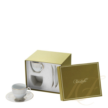Чашка кофейная с блюдцем, 2шт. 100мл бренда Christofle