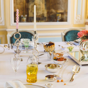 Подсвечник на 1 свечу 30см коллекции Vertigo 