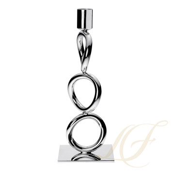 Подсвечник на 1 свечу 23см коллекции Vertigo "Посеребрение" бренда Christofle