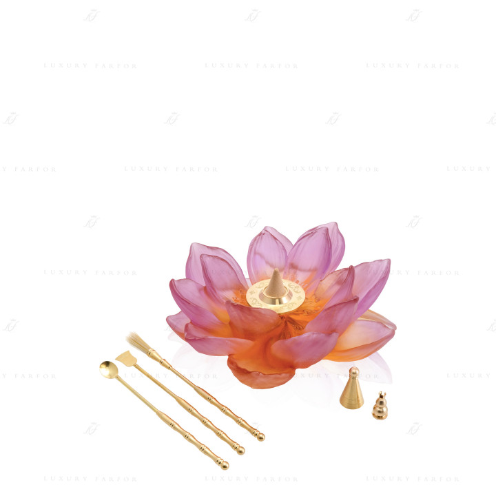 Курильница 19,5см коллекции Jardin de Lotus бренда Daum