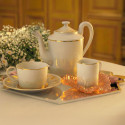 Чашка кофейная с блюдцем 0,13л коллекции Or d'abeille бренда Daum