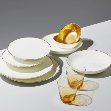 Тарелка глубокая 22,5см коллекции Golden Lane бренда Dibbern