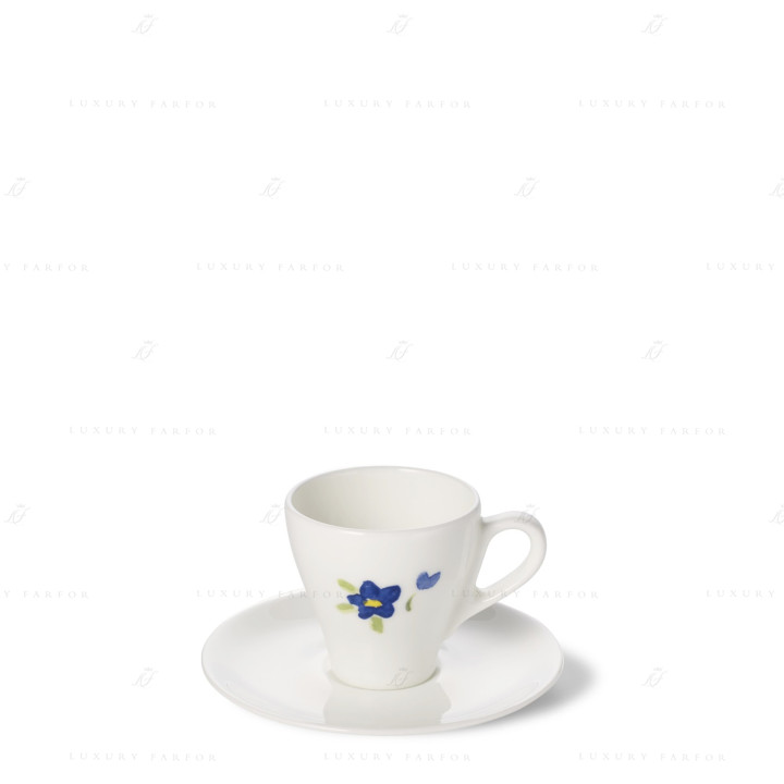 Чашка эспрессо с блюдцем 0,11л коллекции Impression - Blau бренда Dibbern