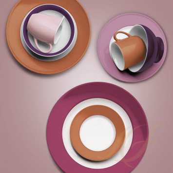 Тарелка глубокая 23см коллекции Solid Color 