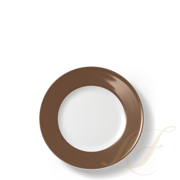 Тарелка 19см коллекции Solid Color - Chocolate бренда Dibbern