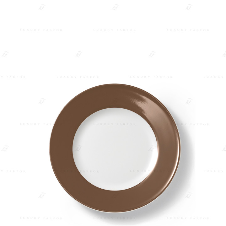 Тарелка 19см коллекции Solid Color - Chocolate бренда Dibbern