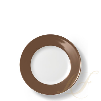 Тарелка 21см коллекции Solid Color - Chocolate бренда Dibbern