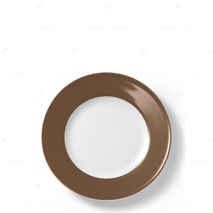 Тарелка 21см коллекции Solid Color - Chocolate бренда Dibbern