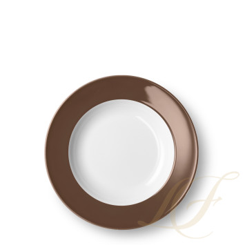 Тарелка глубокая 23см коллекции Solid Color - Chocolate бренда Dibbern