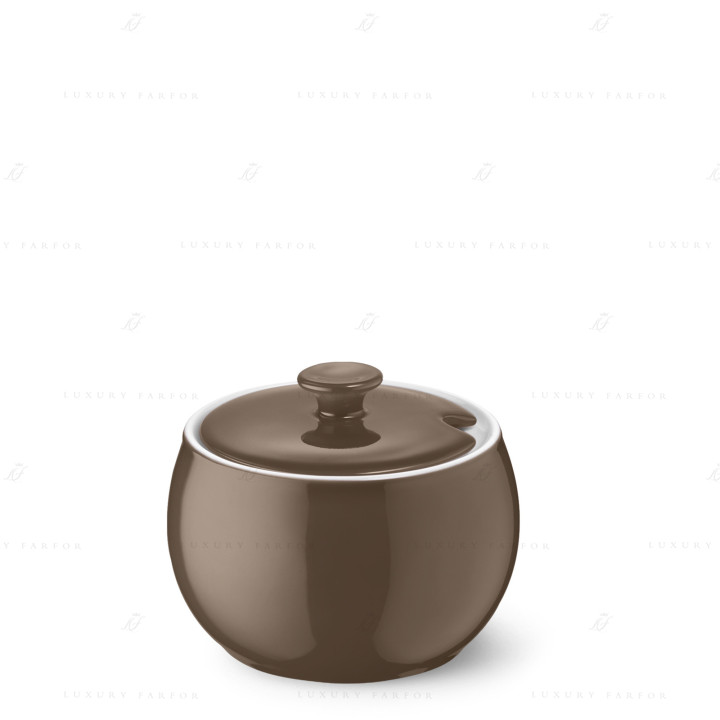 Сахарница 0,3л коллекции Solid Color - Chocolate бренда Dibbern