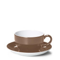 Чашка кофейная с блюдцем 0,25л коллекции Solid Color - Chocolate бренда Dibbern