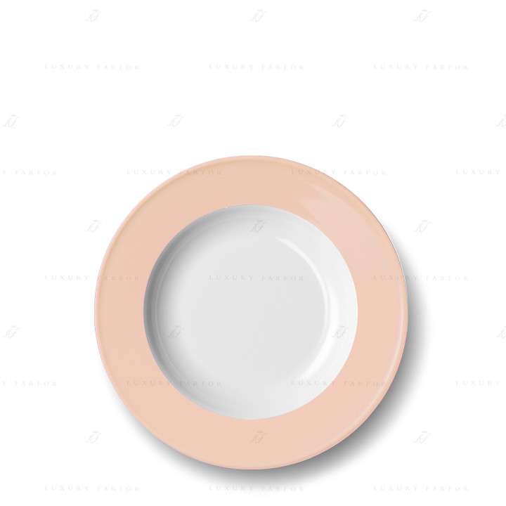 Тарелка глубокая 23см коллекции Solid Color - Peach бренда Dibbern