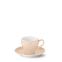 Чашка эспрессо с блюдцем 0,09л коллекции Solid Color - Peach бренда Dibbern