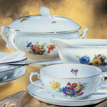Столовый сервиз на 6 персон коллекции Alt-Fuerstenberg Bunte Blume бренда Fürstenberg