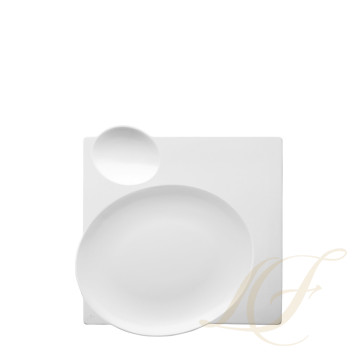 Тарелка квадратная 24см коллекции Blanc Gourmetline 