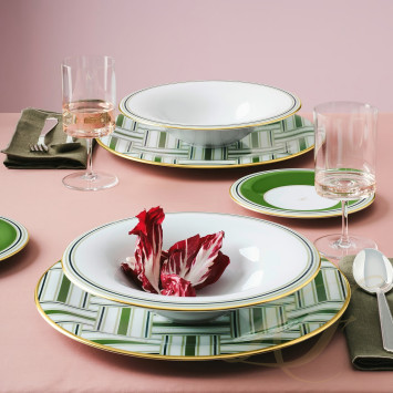 Тарелка подстановочная 32см коллекции Fluen Heritage Green бренда Fürstenberg