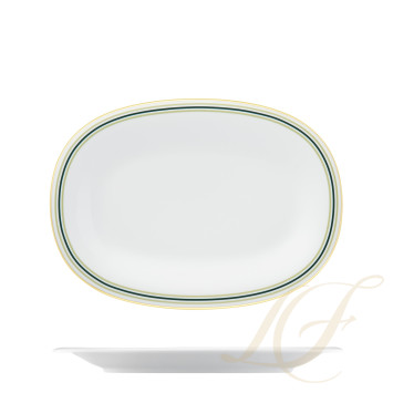 Блюдо овальное 31см коллекции Fluen Heritage Green бренда Fürstenberg